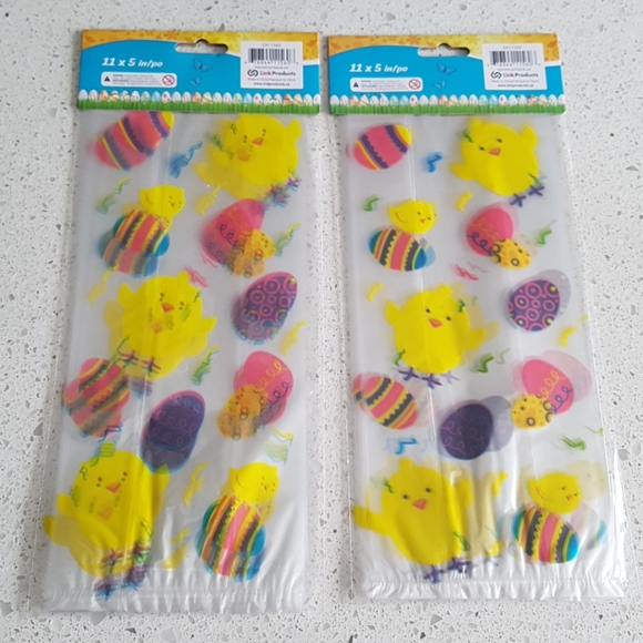 CLEARANCE  60 pcs Happy Easter Bags Clesr Bags Favor Bags Sacs à surprise Pâques - Picture 2 of 4